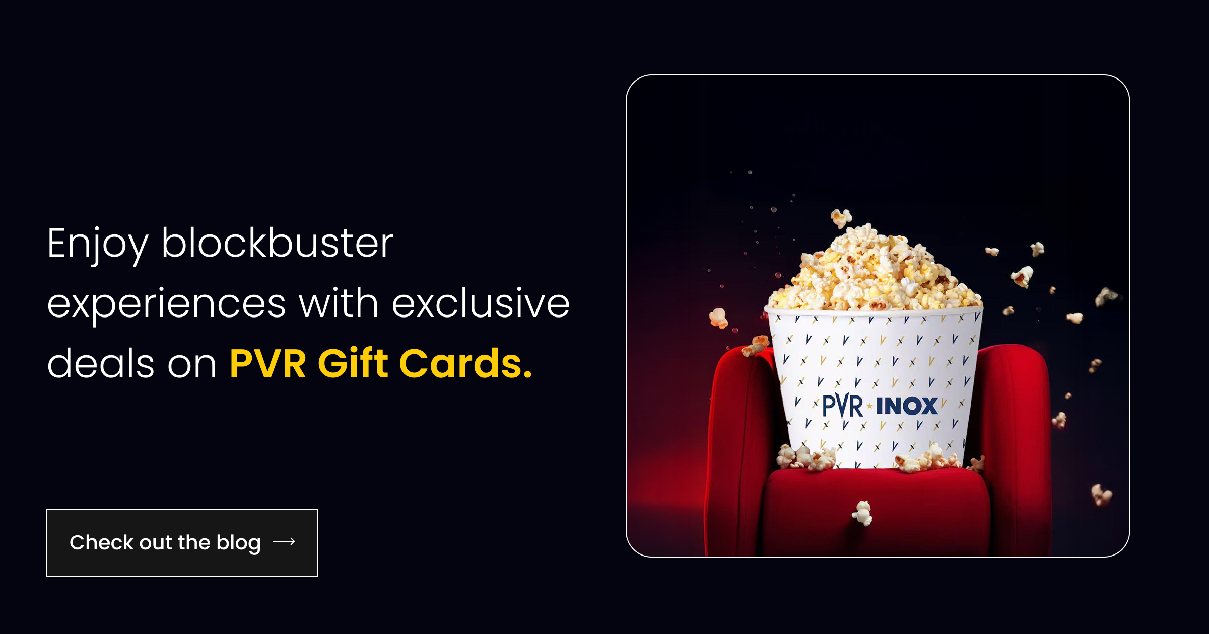 Discounts on PVR Gift Cards - Zpay