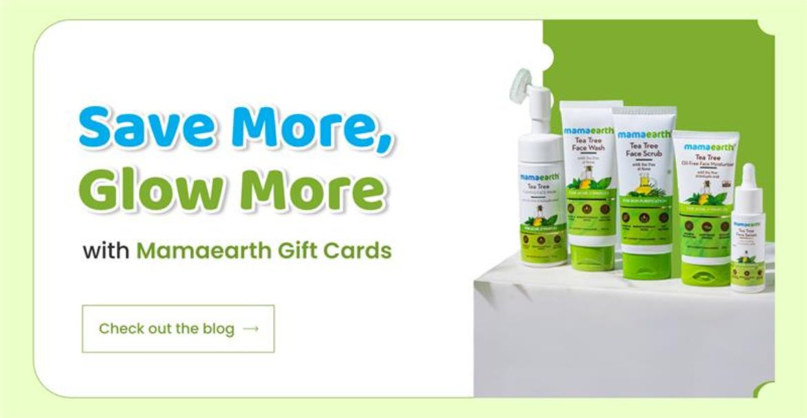 Mamaearth Gift Cards & Voucher - Save More on Skincare - Zpay