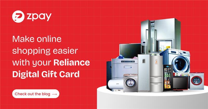 How to use Reliance Digital Gift Card Online in India - Zpay