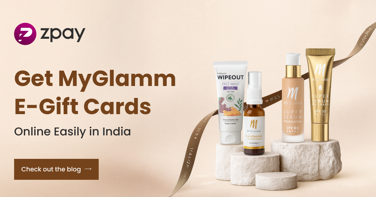 MyGlamm gift cards vouchers - Zpay