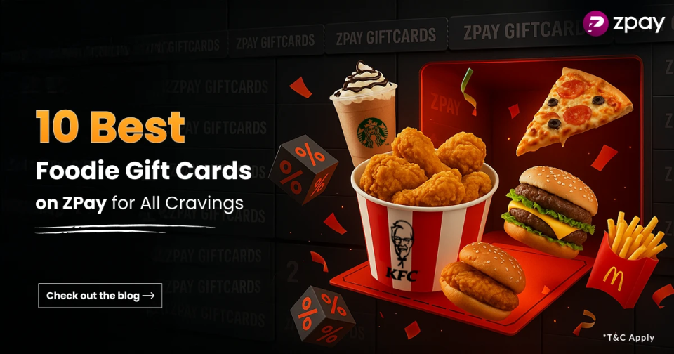 Top 10 Foodie Gift Cards from ZPay for Every Craving